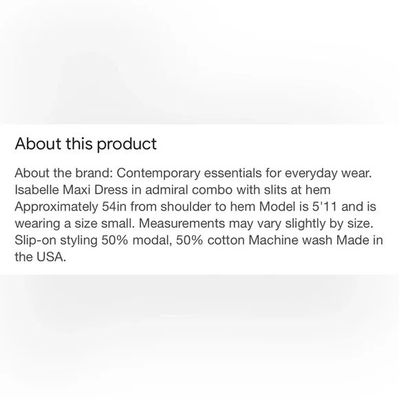 MICHAEL STARS NWT ISABELLE MAXI DRESS - Picture 5 of 5